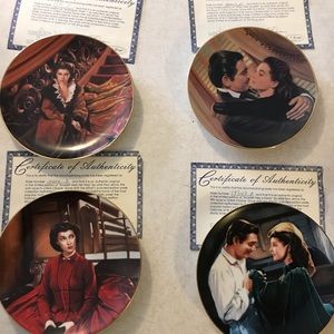 Gone with the wind plate set